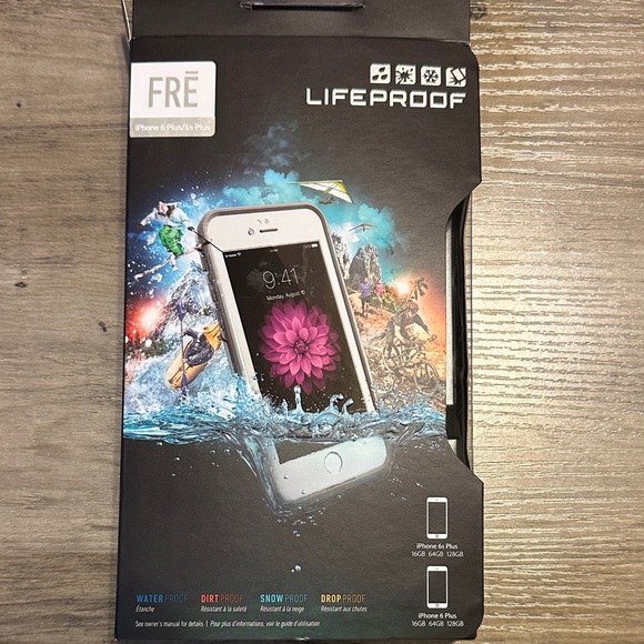 LifeProof FRĒ Case for iPhone 6 Plus/6s Plus - Black and White - Picture 1 of 7